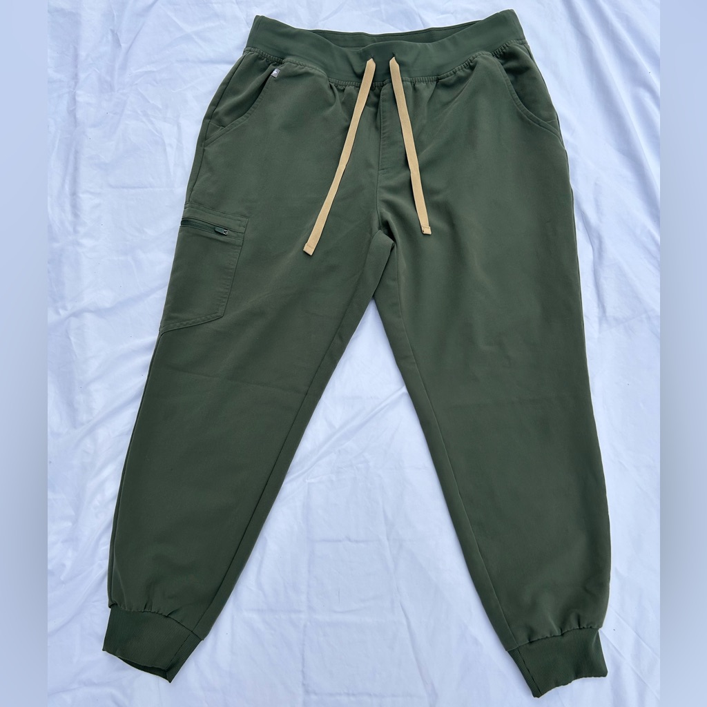 Figs Technical Collection Olive Zamora Jogger Scrub Pants Po # 6312